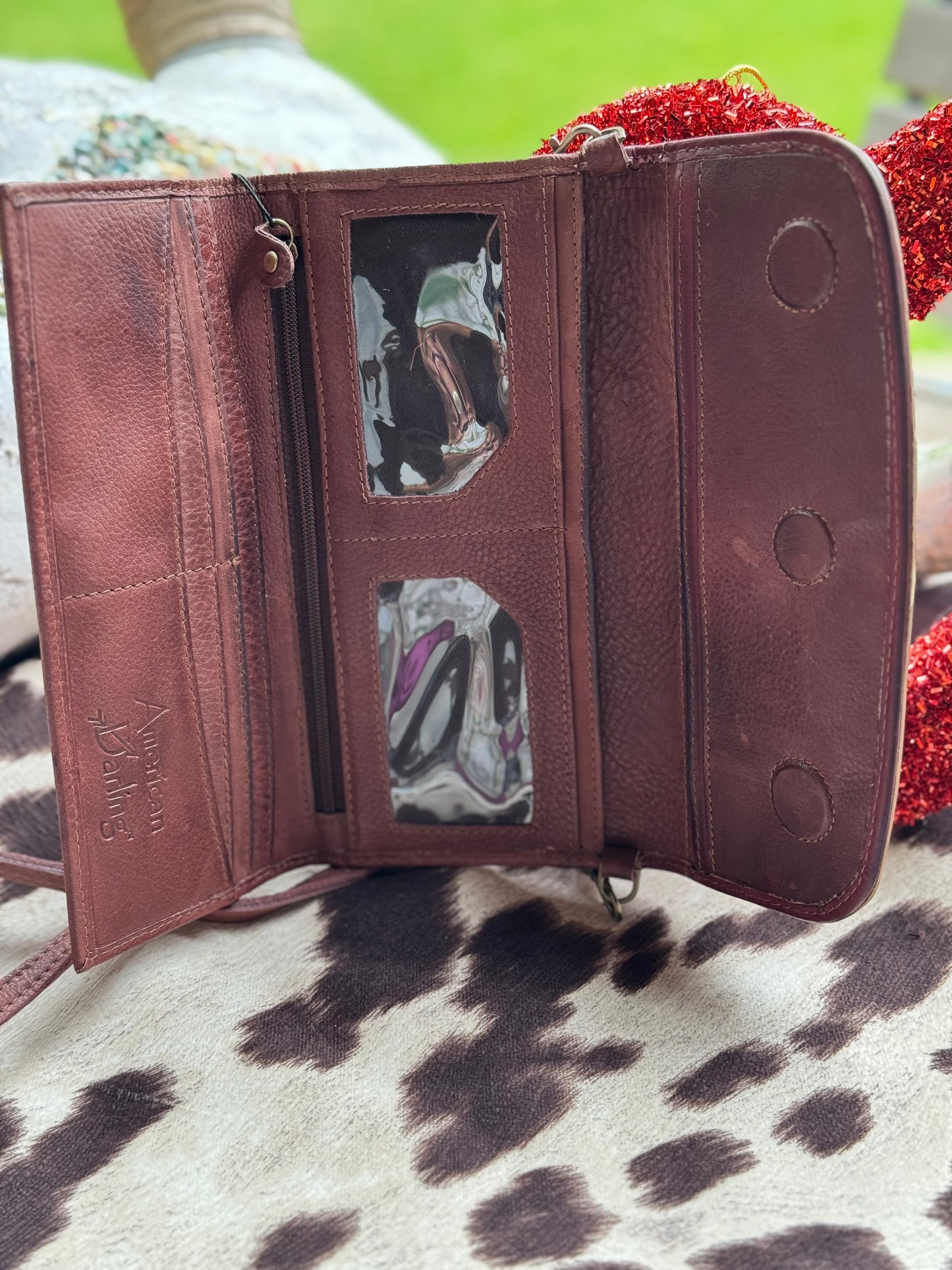 RUNNING HORSES LEATEHR WALLET