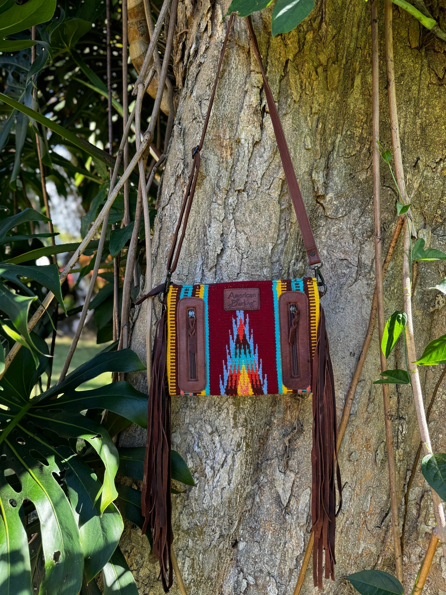 Genuine leather Woven Becca Bag