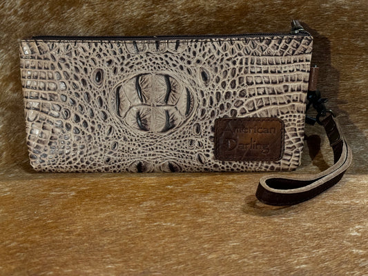 Wristlet Genuine Leather bag