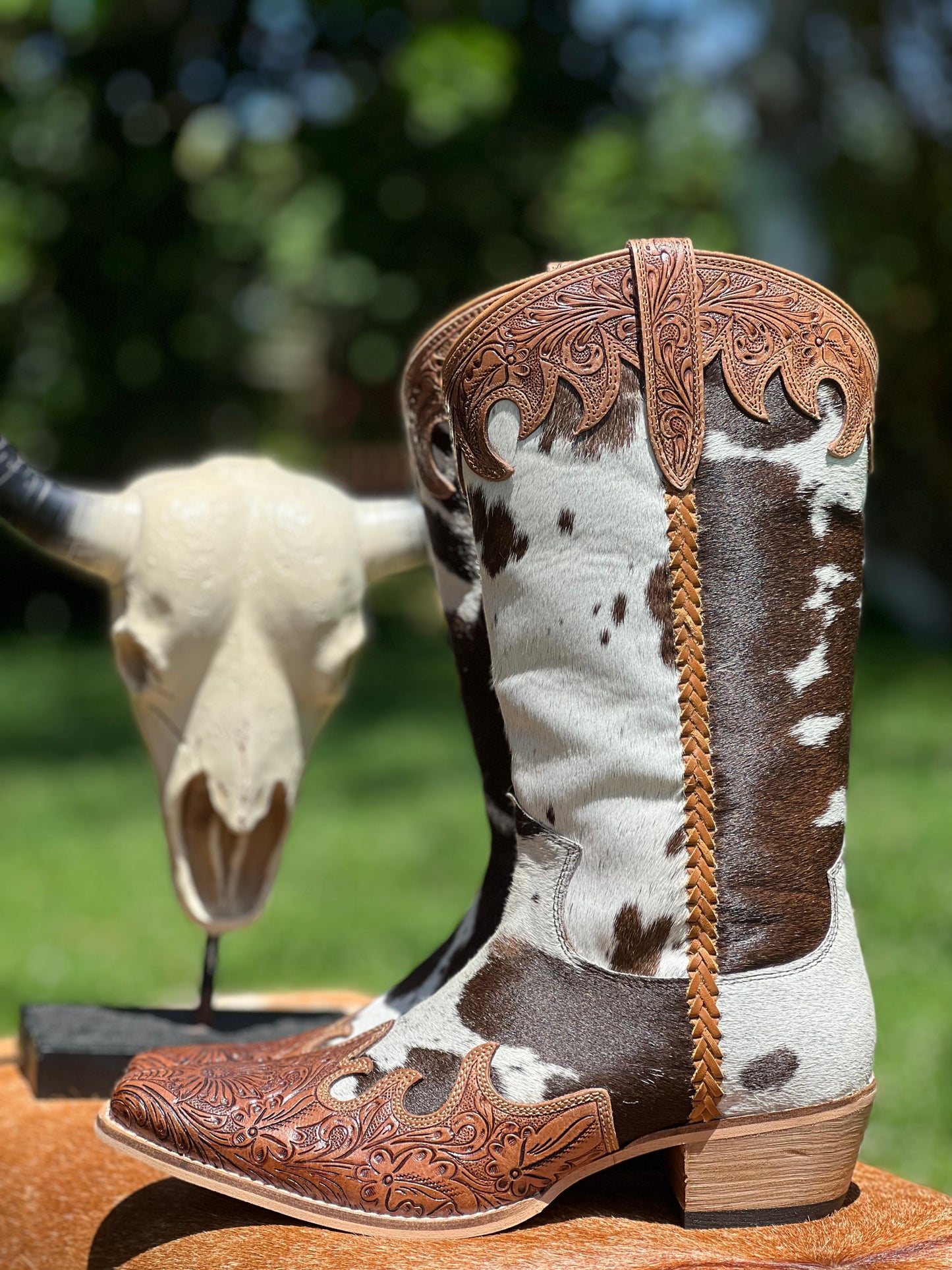 Adelaide Hair-on Hide High Top Boots