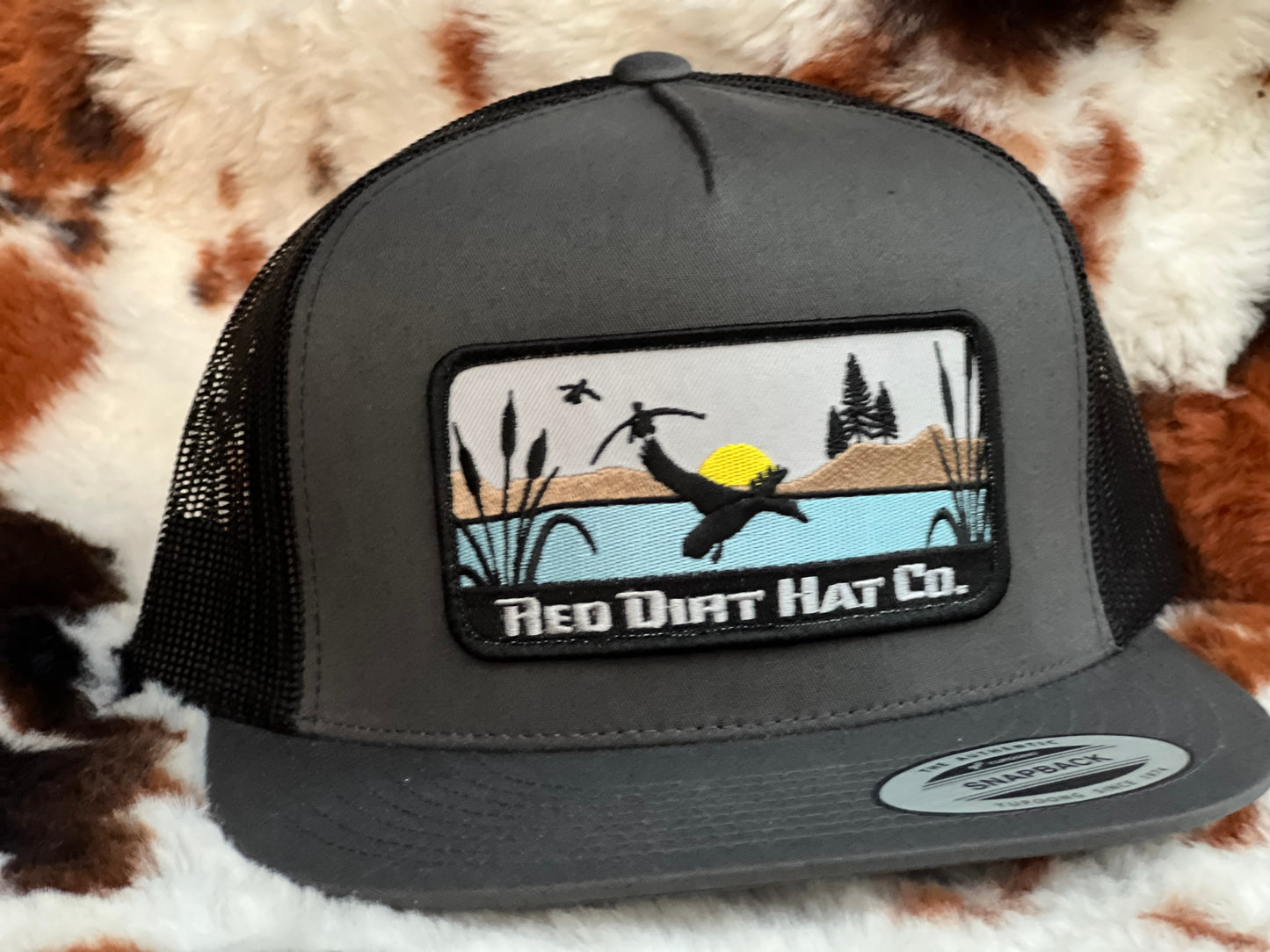 Ducks Charcoal/Black Flat Bill Hat