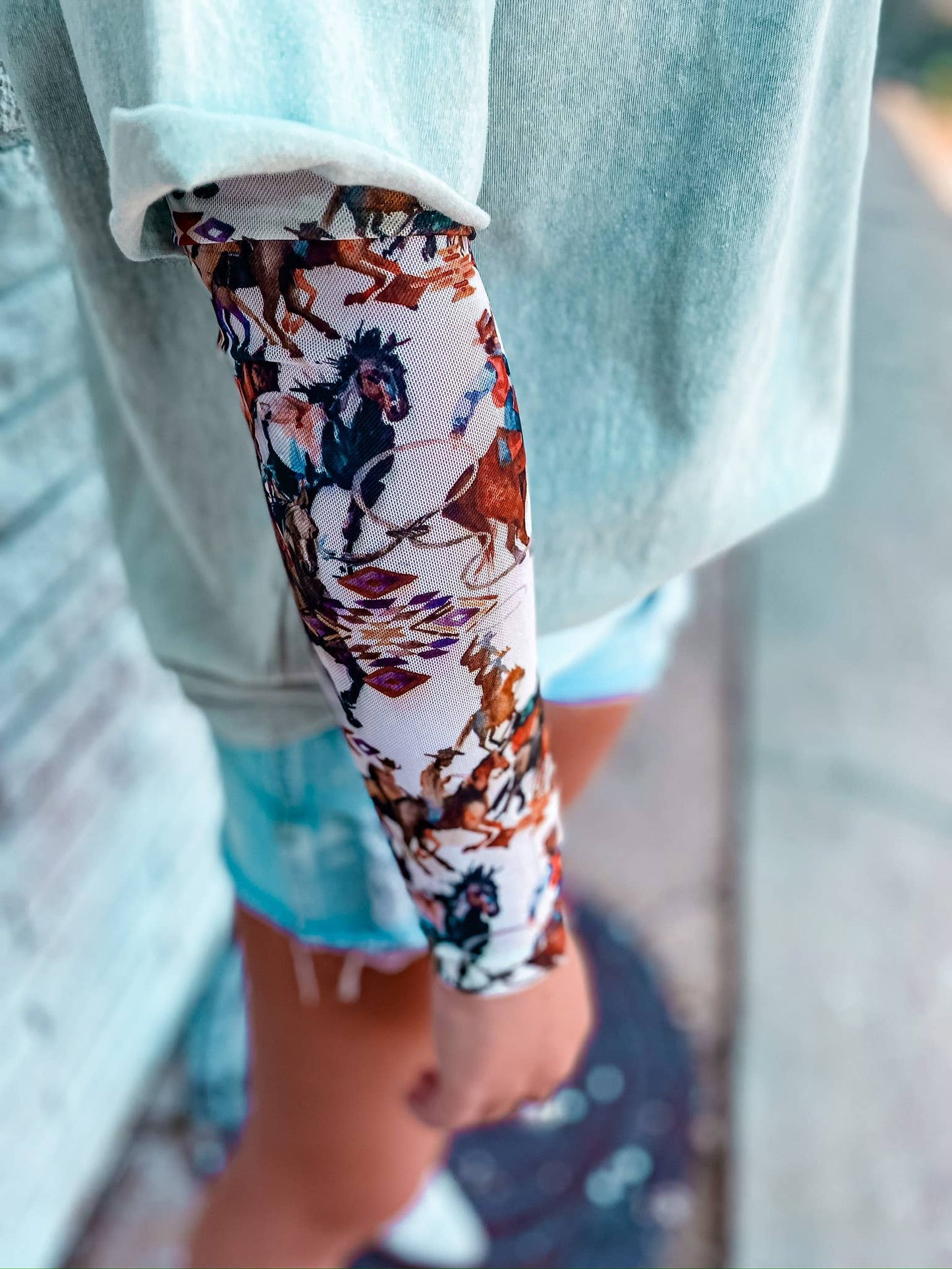 MK165 Buckaroo LS Mesh Top - Cowboy: COWGIRL / L