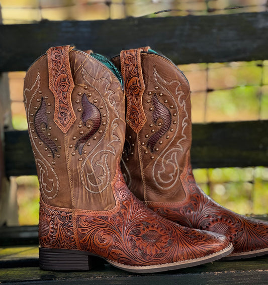 Gianna Hand Tooled Boots