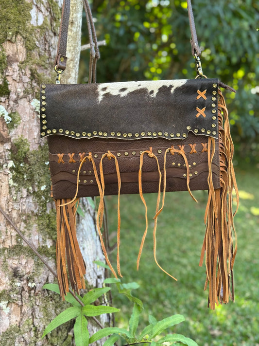 Fashion Cowgirl Envelope Leather Purse