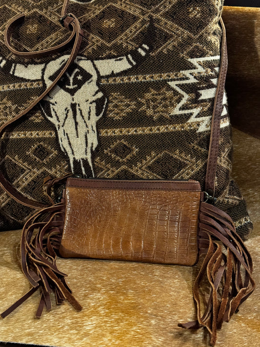 Western Crossbody small leather bag