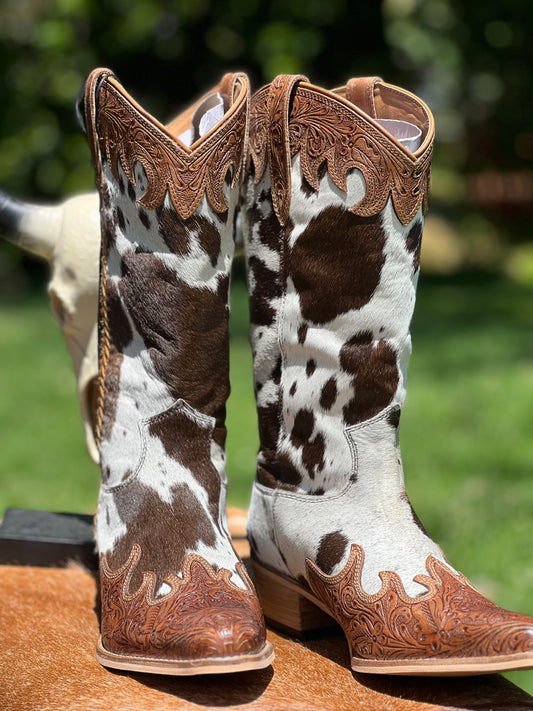 Adelaide Hair-on Hide High Top Boots