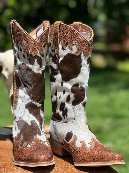 Adelaide Hair-on Hide High Top Boots