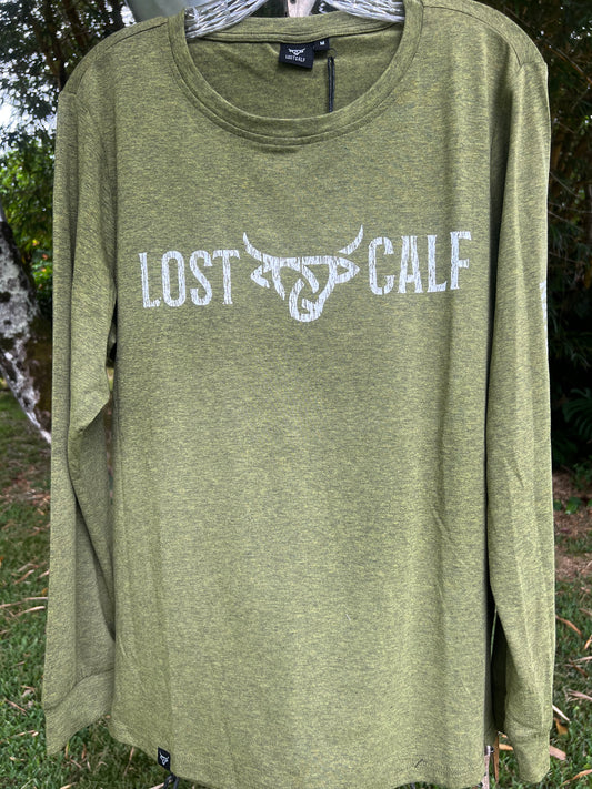 Lost Calf Long Sleeve Moss Green