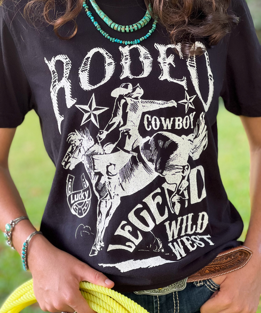 Rodeo Legend Tee-Black